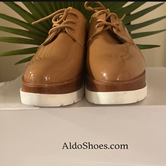 ALDO Tan Savaedia Platform Loafers 8.5 - Picture 4 of 4